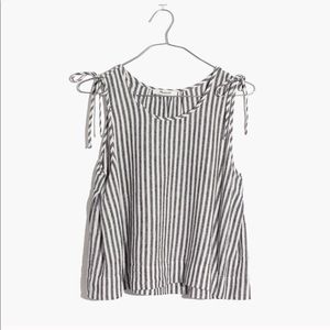 Madewell Stripe Crop Swing Tank